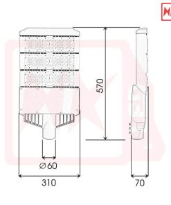 Đèn đường LED OEM Philips M11 - 150W - Thương hiệu HKLED