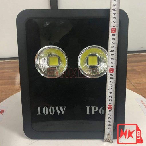 Đèn pha tròn vuông 100W - Thương hiệu HKLED